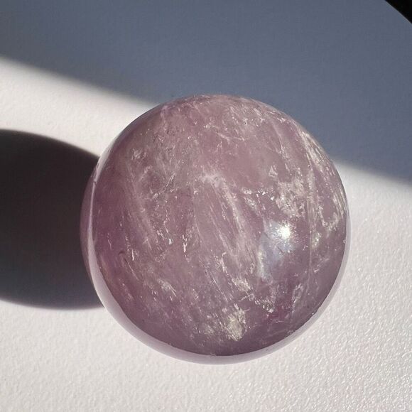 Amethyst Crystal Marble‎ Sphere Meditation Stone (#5) - Picture 5 of 10